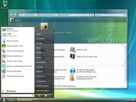 Windows Vista эш өстәленең скриншоты